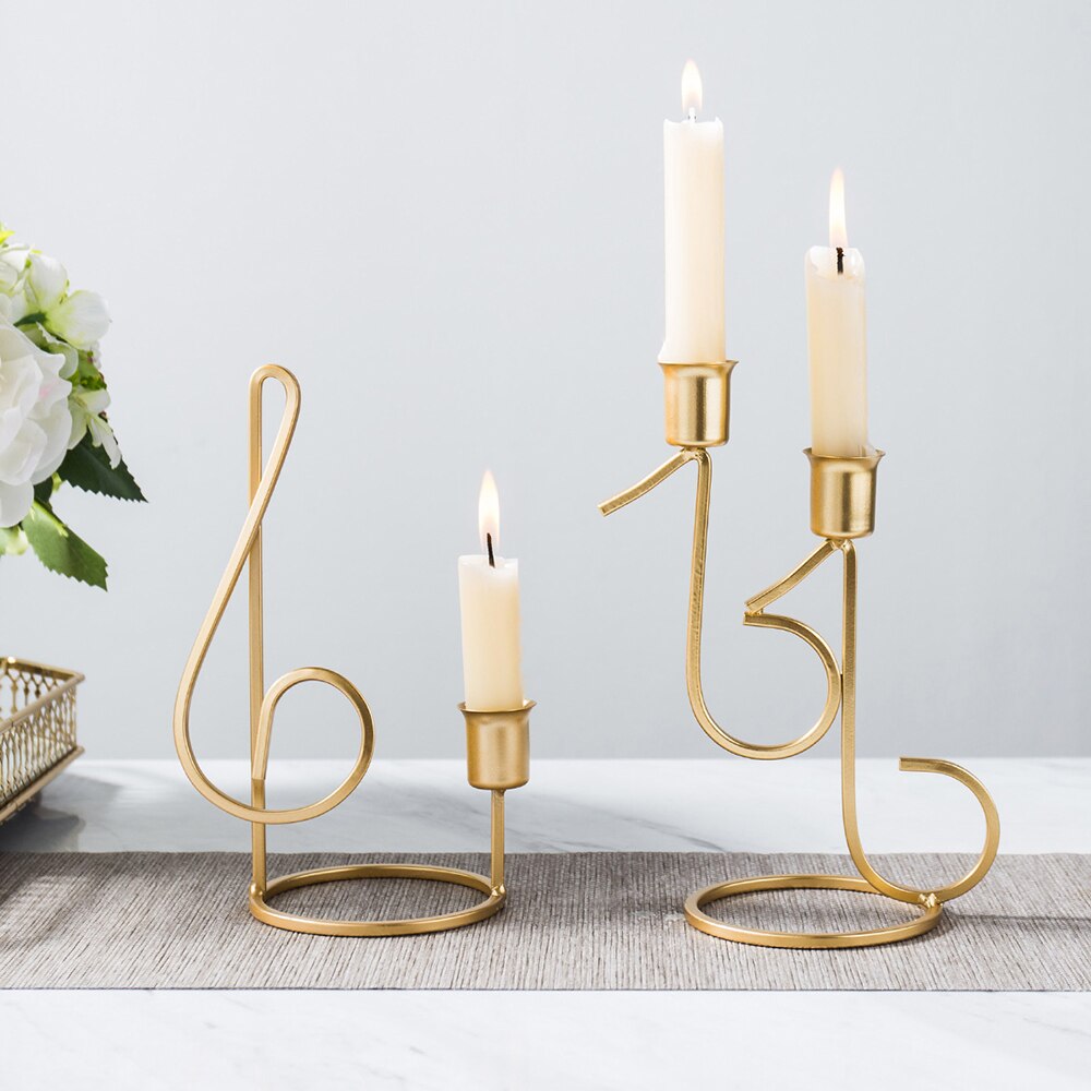 Metal Candlestick Creative Iron Craft Candle Holders Home Decoration