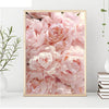 Pink Peony Tulips Rose Flower Wall Art Canvas Painting