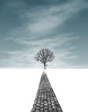 ARTRESIDENCE Modern art horizon tree view poster oil painting canvas painting mural living room bedroom decorator